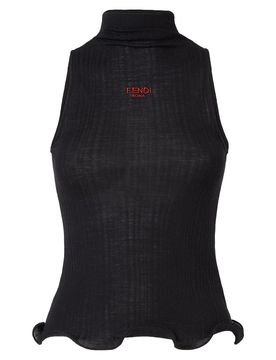 Elegant Logo Knit Top for Women