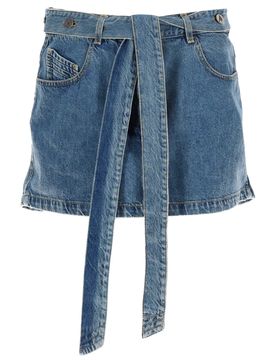 THE ATTICO Belted Mini Skirt