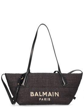 Small Track Tote Bag in Raffia