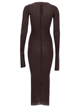RICK OWENS Long-sleeved Midi Dress