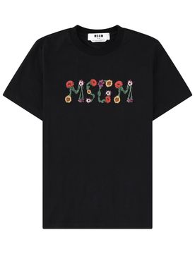 Msgm Cotton T-Shirt for Women SS26