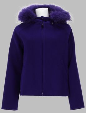 P. a.r. o.s. h. Wool Jacket with Hood for Women