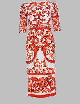 Charmeuse Print Suit in Mini Length