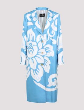 Etro Graphic-print Silk Coat