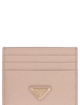 Mini Saffiano Print Card Holder