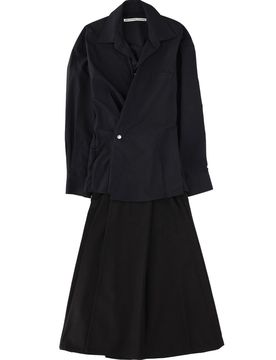 Pre-styled Wrap Mini Dress in Cotton