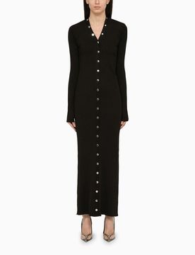THE ATTICO Long Ribbed Cardigan
