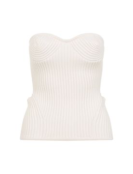 Ribbed Sweetheart Top