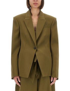 THE ATTICO Jacket in Wool Gabardine