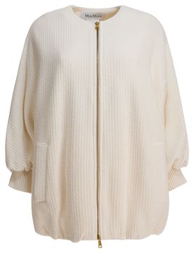 MAX MARA Crewneck Ribbed Jacket