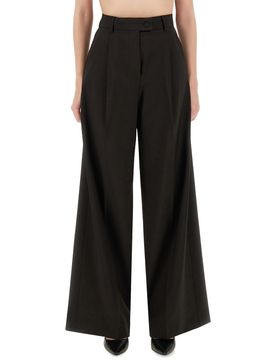 Wide Leg 100% Virgin Wool Pants