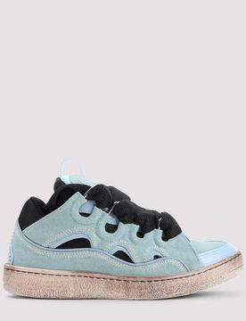 Lanvin Leather Curb Sneakers