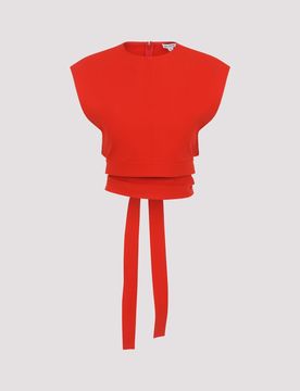Azzedine Alaïa Belted Cotton Top