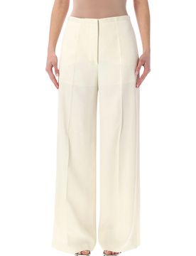 Wide-Leg Trousers in 100% Viscose - Size 40