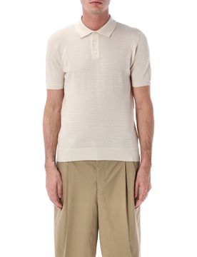 Roberto Collina Mesh Cotton Polo