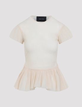 Sheer Ballet Plunge Mini Top