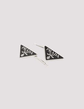 Enamel Triangle Logo Hair Clip