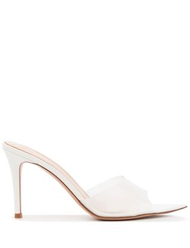 Pointed Plexiglass Sandals with 85mm Heel Height