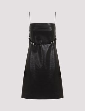 Givenchy Belted Leather Mini Dress