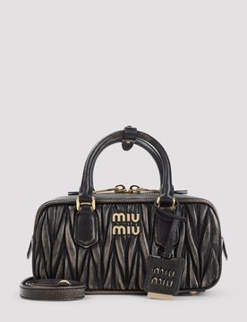 Mini Bauletto Leather Shoulder Bag - 24cm x 11cm x 7cm