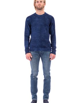 Relaxed Fit Neck Sweater with Unique Print Effects