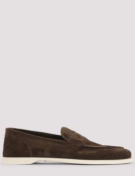 Pace Suede Oval Flexi Loafers for Men