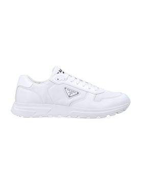 Prax 01 Re-nylon and Brushed Leather Sneakers