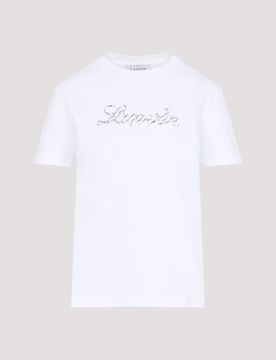 Embroidered Script Logo T-shirt