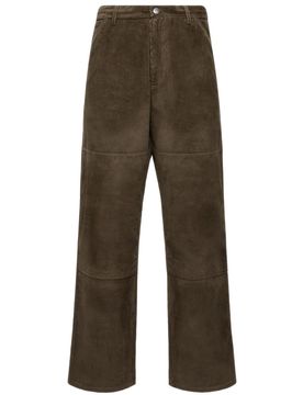 Corduroy Drawstring Waist Pants Size 48