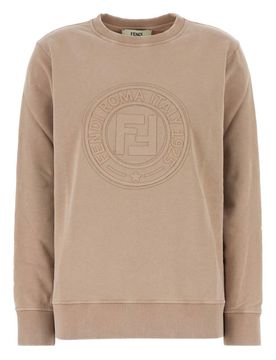 Fendi Ribbed Hem Knit Sweatshirt