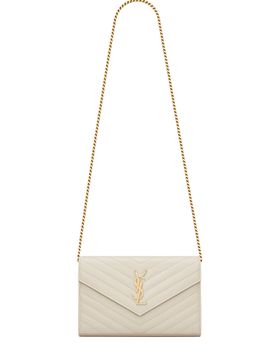Mini Leather Bag with Chain Strap - Height 14 cm, Width 22.5 cm