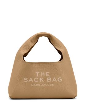 Top Handle Structured Logo Print Handbag