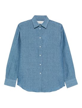 Front Button Closure Linen Shirt - Size 36