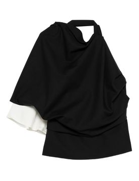 One-Shoulder Draped Mini Top Size 34