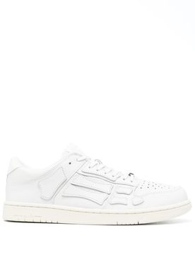 Sewn Skeleton Leather Applique Sneakers