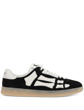 Low Suede Sneakers with Unique Motif