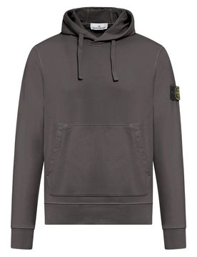 Drawstring Hooded Overlock Sweatshirt - Medium