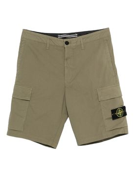 Men's Front Button and Zip Closure Shorts with Multiple Pockets