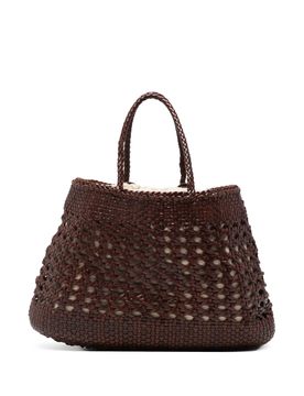 Woven Drawstring Bag - Height 21 cm, Width 32 cm, Depth 12 cm