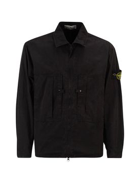 Comfort Fit Utility Jacket with Vertical Pockets