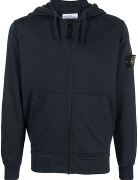 Drawstring Hooded Sweatshirt with Hand Pockets - Size M
