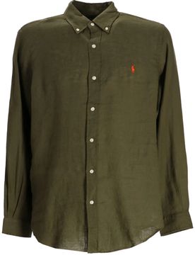 Custom-Fit Long Sleeve Button-Down Shirt - Size M