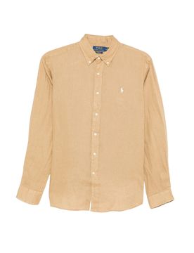 Custom-Fit Button-Down Collar Long Sleeve Shirt - Size M
