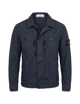 Men's Overshirt Jacket with Zip Closure