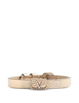Adjustable Double Loop Bracelet with Swarovski Crystals - 17 to 19 cm