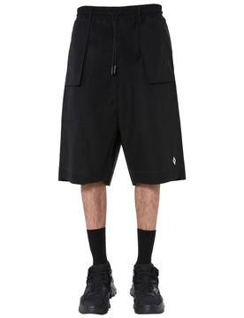 Exposed-pocket Bermuda Shorts