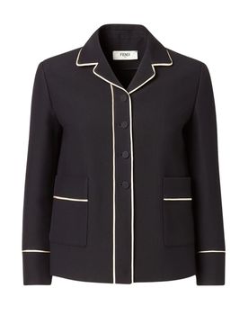 Fendi Jacket Wool and Silk
