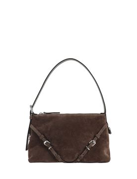 Mini Handbag with Gold Hardware and Adjustable Straps - 29.5 x 16.5 x 11 cm
