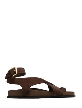 A. emery Slim Jalen Mini Sandals with Crossover Straps
