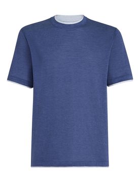 Faux Layering" Crewneck T-shirt